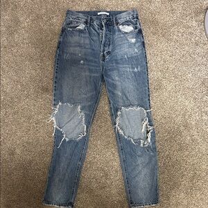 PacSun High Rise Distressed Blue Jeans